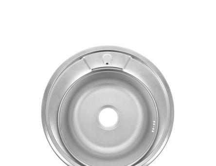 Chiuveta ETTE rotunda din INOX 490x490x170 finisaj mat plus accesorii