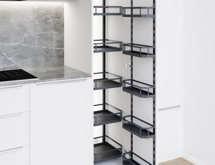 Coloana glisanta Premium dubla Konig Grando cu 10 cosuri, corp 450 mm