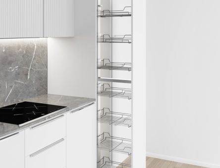 Coloana glisanta Premium Konig Calypso cu 7 cosuri, corp 300 mm, crom