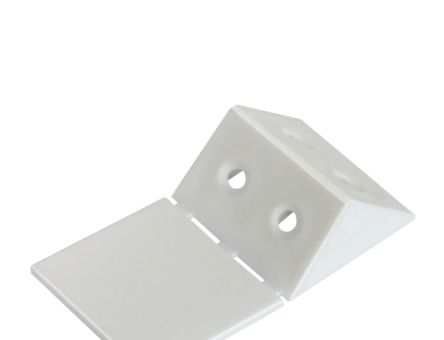 Coltar din plastic triunghiular cu capac, alb