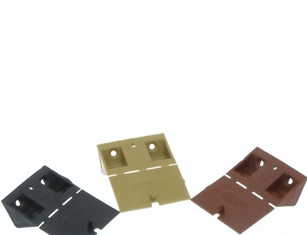 Coltar din plastic triunghiular cu capac, negru