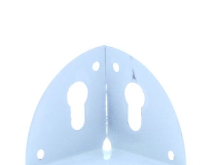 Coltar tridimensional din metal pentru corp suspendat, alb (10 buc)