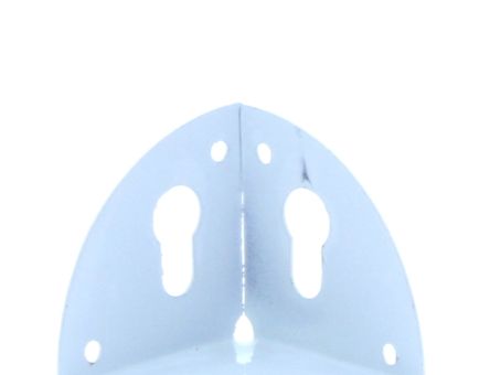 Coltar tridimensional din metal pentru corp suspendat, alb