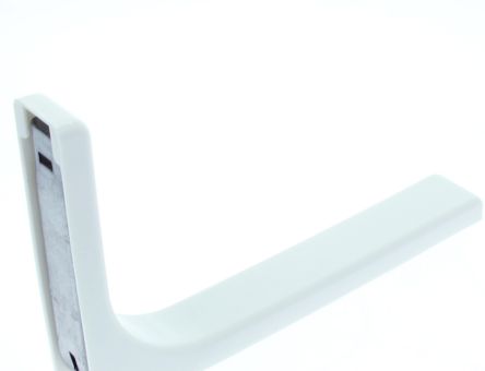 Consola din metal cu masca din plastic 145x240 mm, alba