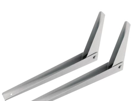 Consola din metal rabatabila 180x300 mm, alba