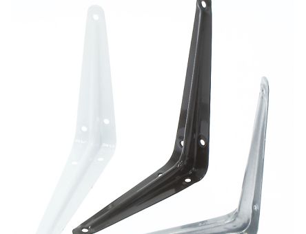 Consola din tabla 125x150 mm, silver (2 buc)