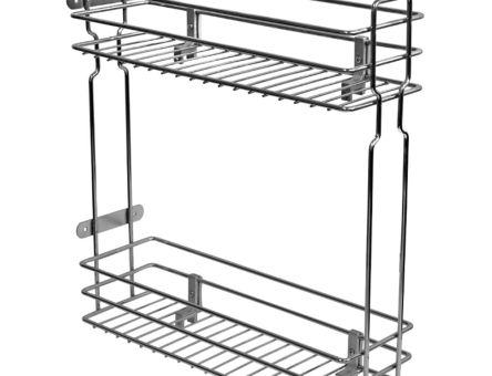 Cos Jolly 100x450, culisare laterala, extragere partiala SINCRON, corp de 200 mm, crom