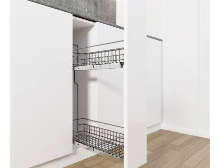 Cos Jolly KONIG antracit reglaj 3D 21x45 (culisare laterala) SINCRON extractie totala pt. corp de 300 mm