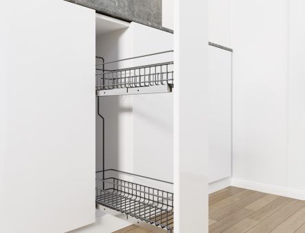 Cos Jolly Konig reglaj 3D 100x450, extragere partiala, corp de 150 mm, antracit