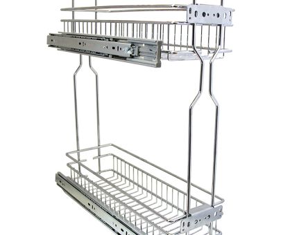 Cos Jolly Konig reglaj 3D, 10x45 culisare laterala cu glisiera cu bile si amortizare pentru corp de 150 mm crom