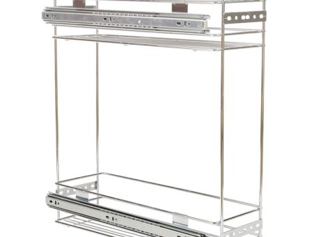 Cos Jolly Standard 150x450, culisare laterala cu glisiera cu bile, corp de 200 mm, crom