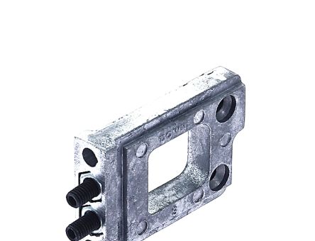 Cuplaj stanga pentru usi sticla KLS100G intre rama inferioara si maner sau profil G016S