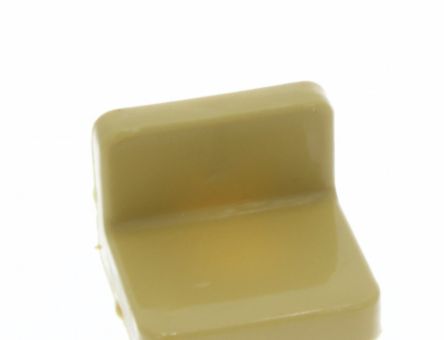 Demontabil din metal tip L cu masca din plastic, bej (10 buc)