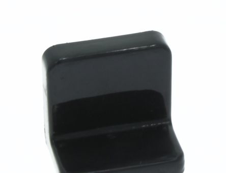 Demontabil din metal tip L cu masca din plastic, negru