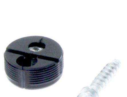 Demontabil rotund negru