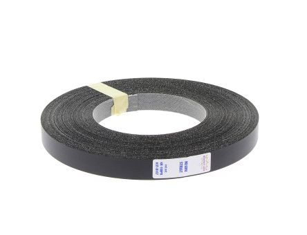 Folie cant negru striat 21mm