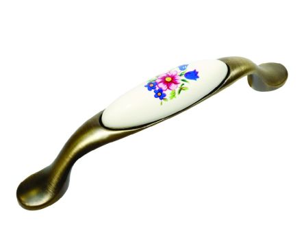 MANER ANTIC DIN METAL CU CERAMICA ZELIG 96 MM