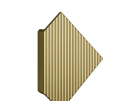 Maner Costa din aluminiu 2075.03.064, auriu lucios