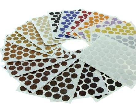 Pastila autoadeziva mascare surub, 50 buc/folie, mahon (KR 776/KST A832)