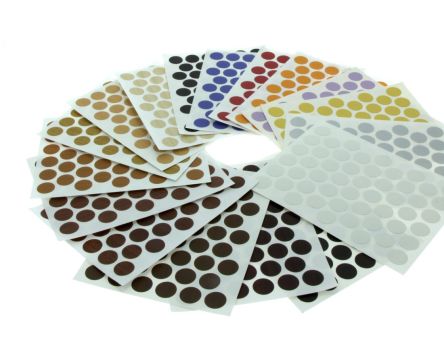 Pastila autoadeziva mascare surub, 50 buc/folie, wenge (KST A316/356/KR9016)