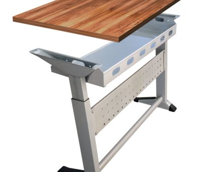 Picior birou Jensen extensibil cu reglaj pe inaltime H620-720, satinat