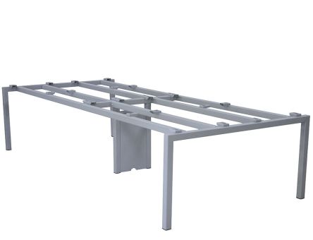 Picior birou Mera pentru 4 persoane H720 3200x140 mm, satinat