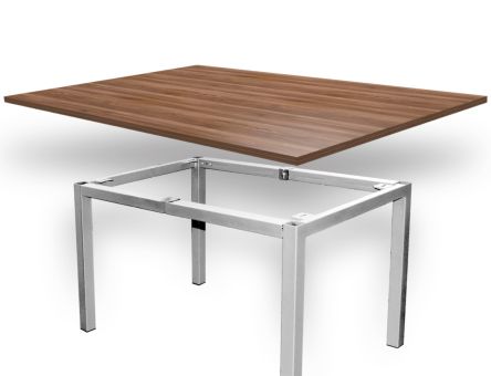 Picior cadru Edwin din otel pentru masa extensibila H720, satinat