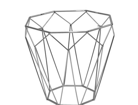 Picior cadru Octogon pentru masa cafea H500, crom