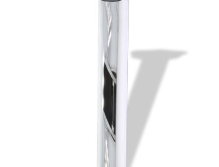 Picior masa HDD Jules rotund din otel H410xD60, crom