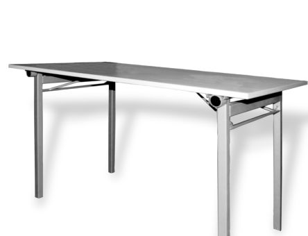 Picior masa Yvon rabatabil din otel H720, satinat