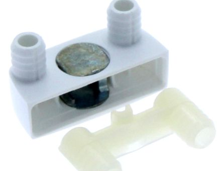 Piesa demontabil colt BLUM 40.2100, cu diblu, alb