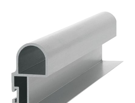 Profil aluminiu maner cu canale pentru perie si garnitura SM 1013D, 2.5 ml