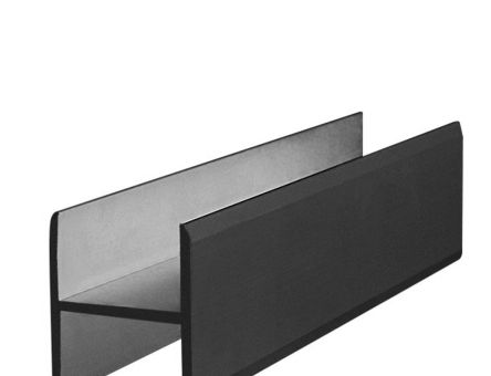 Profil din aluminiu imbinare pal tip H SM 1027C, 2.5 ml, negru