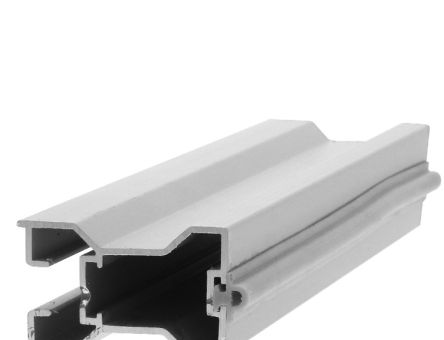 Profil din aluminiu maner cu canal pentru garnitura sticla, sistem PKM80-001, 2.7 ml