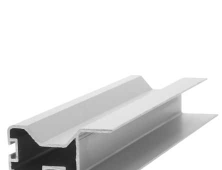 Profil din aluminiu maner cu canal pentru perie si garnitura, sistem PKM80R, 2.7 ml