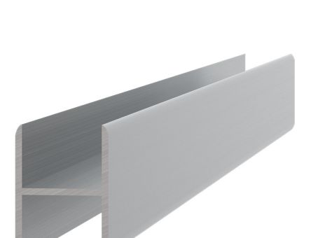 Profil din aluminiu pentru imbinare pal tip H 2.5 ml, inox