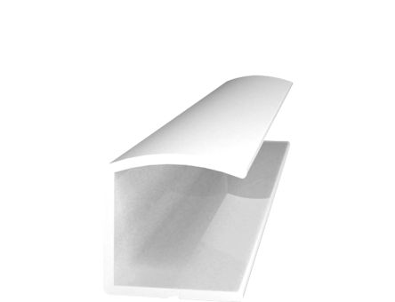 Profil din aluminiu pentru usi tip U 2.5 ml, alb