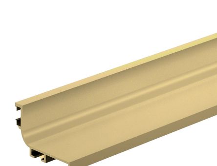 Profil din aluminiu tip L Gola orizontal 4.2 ml, auriu