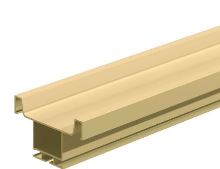 Profil din aluminiu tip U Gola vertical 4.2 ml, auriu