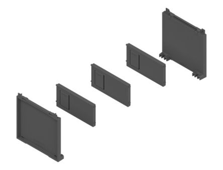 Set pentru sticle pentru Legrabox/Merivobox AMBIA-LINE ZC7B0100S, gri orion