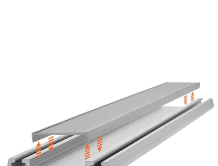 Sina aluminiu inferioara cu capac pentru sistem STS50, 3 ml