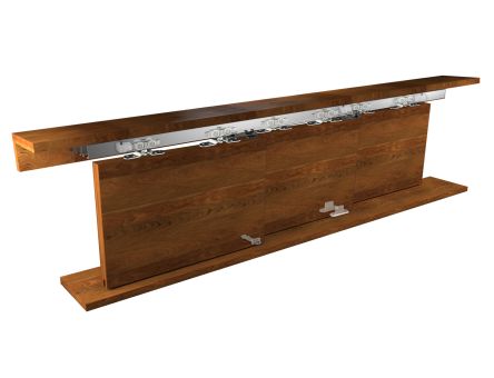 Sistem de glisare KLS120T pentru 3 usi sincronizate