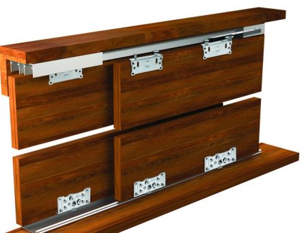 Sistem de glisare STS90S cu reglaj si amortizor inclus pentru 2 usi