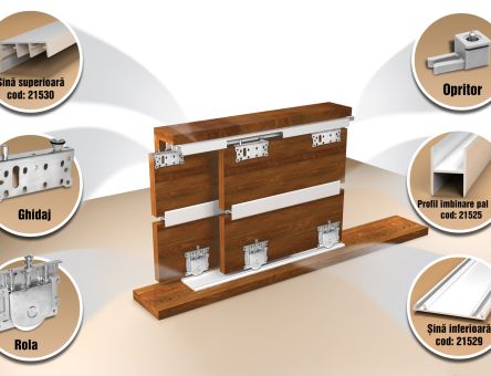 Sistem de glisare STS80RAY cu reglaj
