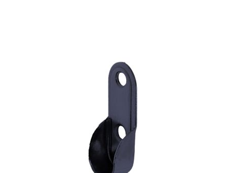 Suport pentru bara ovala tip U, negru