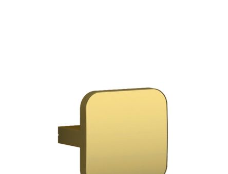 Buton Flow Beta din aluminiu 4251.03.000, auriu lucios