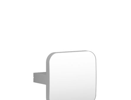 Buton Flow Beta din aluminiu 4251.21.000, alb mat